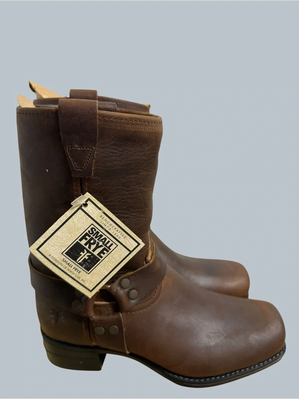 Frye NEW Youth Vintage Small Frye Pull On Harness Boots Size 1.5 #267095